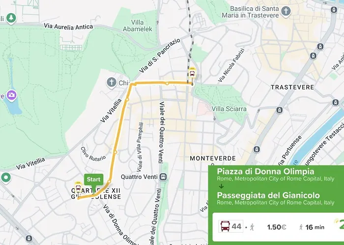 Donna Olimpia Tra Gianicolo E Trastevere Róma