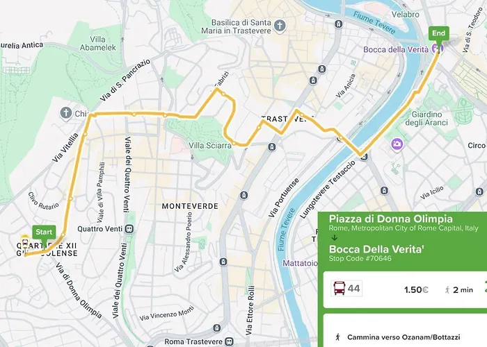 Donna Olimpia Tra Gianicolo E Trastevere * Róma